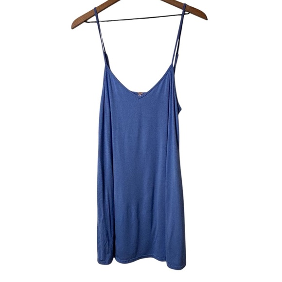 FREE PEOPLE MINI LINGERIE SHORT DRESS WOMEN SIZE LARGE ADJUSTABLE STRAPS - Picture 1 of 6